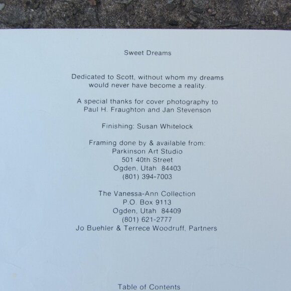 sweet dreams needlepoint & cross stitch vintage 1980 (CL341) - Picture 6 of 8